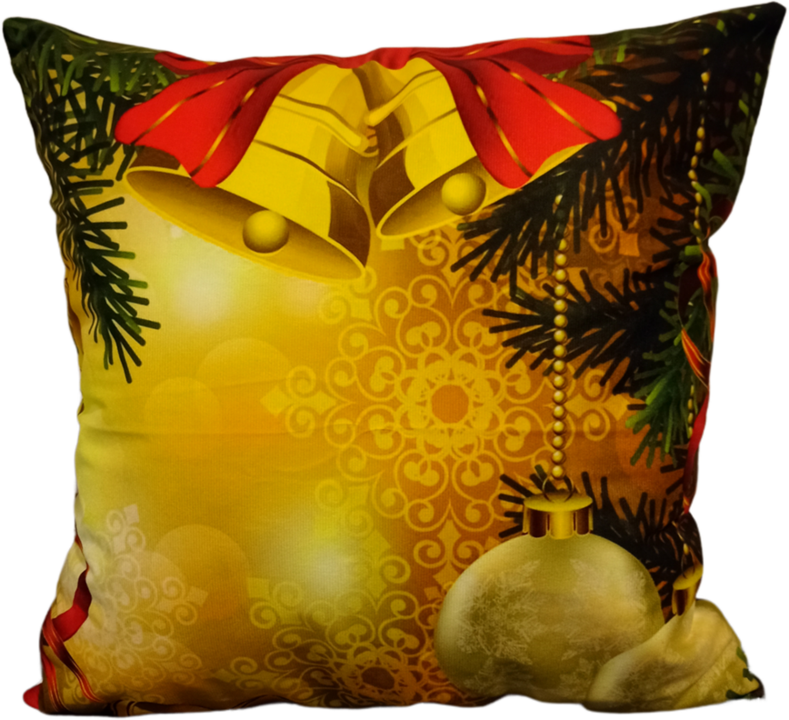 Cojín Felpa 45x45 cm De Navidad Extra Suave -0