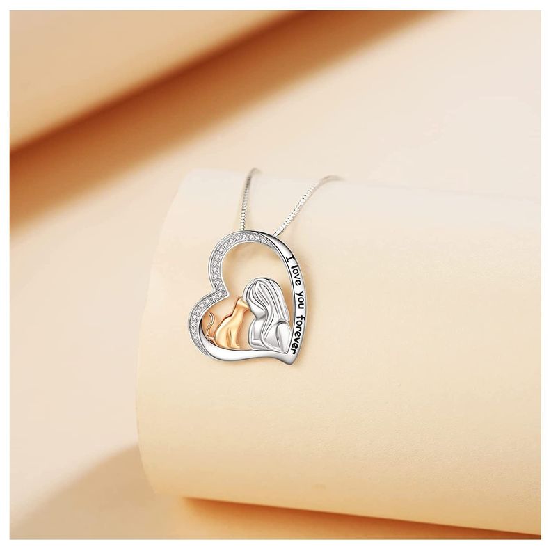 Collar Gato Mujer Plata 925-2