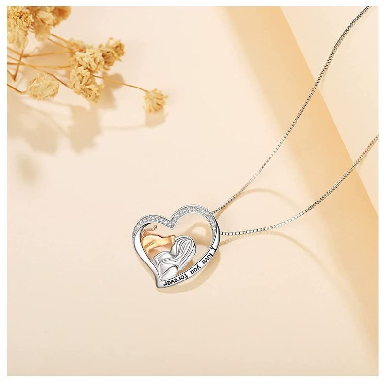 Collar Gato Mujer Plata 925-1