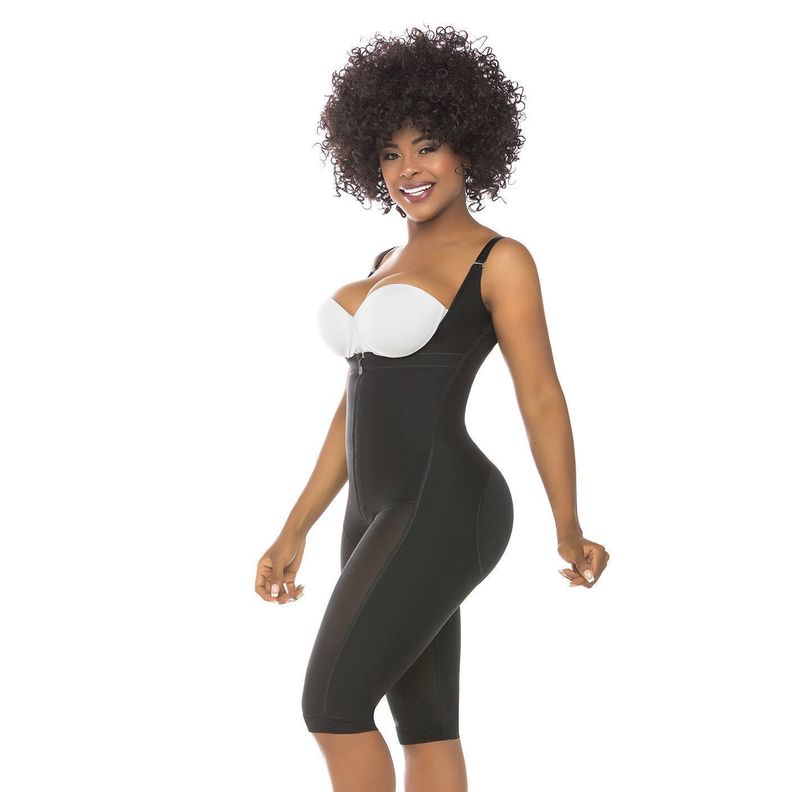 Faja Colombiana Moldeadora y Reductora, Pierna Larga 516 Negro-1