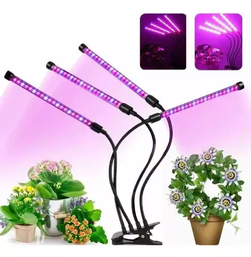 Lampara Led Para Crecimiento De Plantas Con 4 Tubos De Luz-4