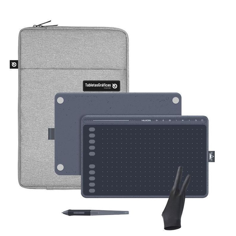 Tableta Digitalizadora Huion HS611 Grey Pack-0