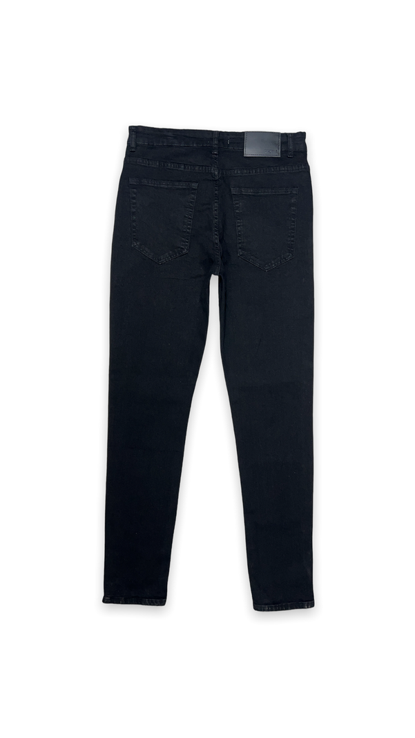 Jeans Hombre Slim Negro Liso-7