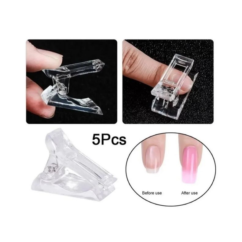 Pinzas Para Polygel Clips Para Moldes Uñas Pack-2