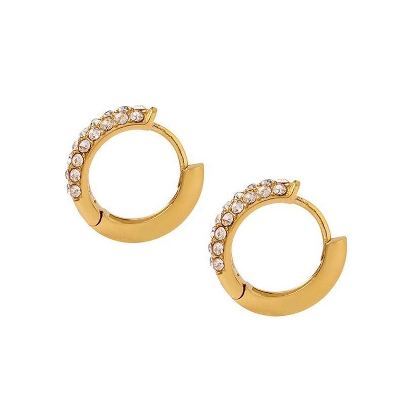 Aros Baño Oro Amarillo 18k Argollas Circones-0