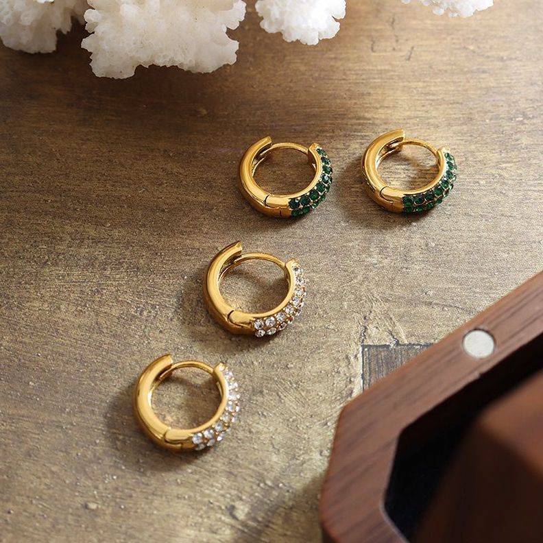 Aros Baño Oro Amarillo 18k Argollas Circones-1