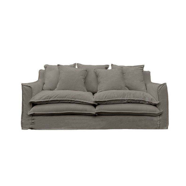 Sofa Puangue Chenille Gris Piedra 3C