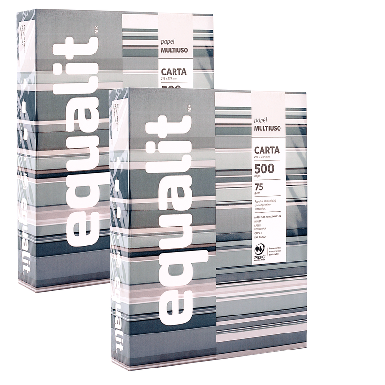 Pack 2 Resma Carta 500 Hojas Equalit-0