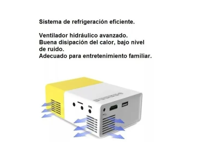 Mini Proyector Led Portatil Hdmi Vga Usb Sd 600lm-3