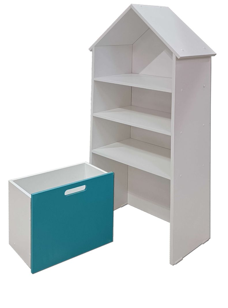 Juguetero Repisa Casa Infantil Blanco Calipso Montessori-3