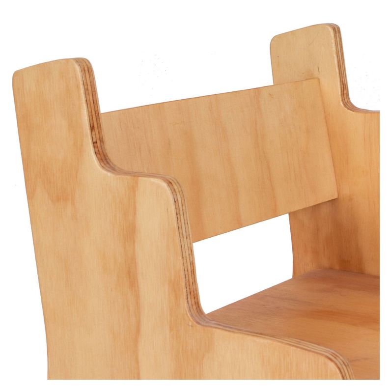 Silla Infantil Natural 35x35x35 cm Máxima Design-5