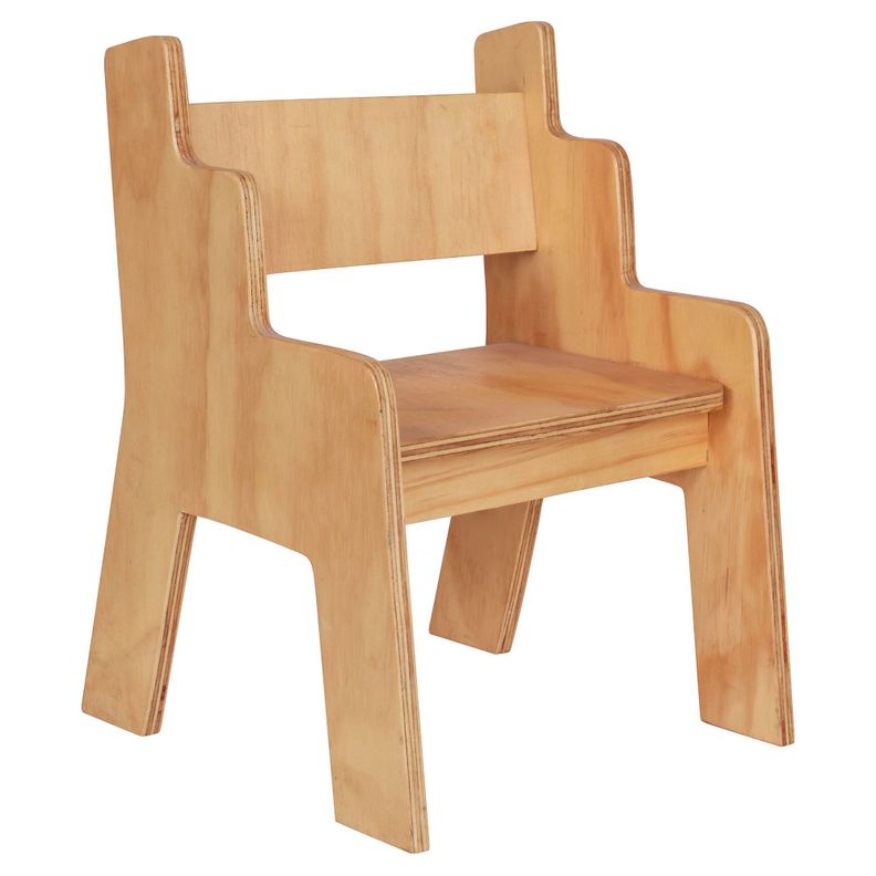 Silla Infantil Natural 35x35x35 cm Máxima Design-0