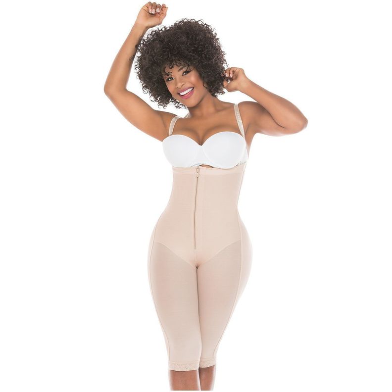 Faja Colombiana Moldeadora y Reductora, Pierna Larga 515 Beige-0