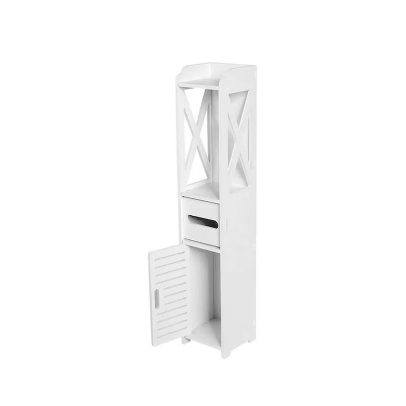 Mueble Organizador De Baño Blanco Multipropósito Blanco-1