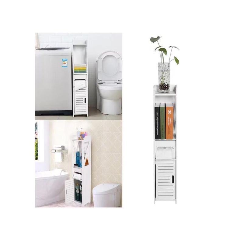 Mueble Organizador De Baño Blanco Multipropósito Blanco-2