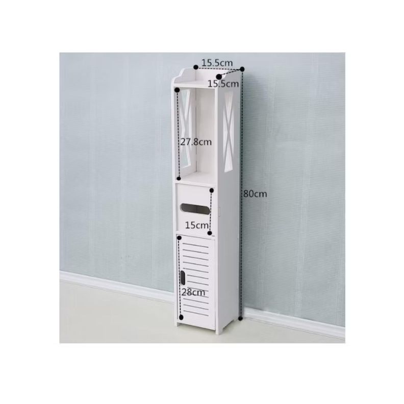 Mueble Organizador De Baño Blanco Multipropósito Blanco-3