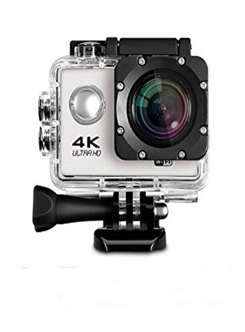 Camara deportiva sumergible 4K gris-0