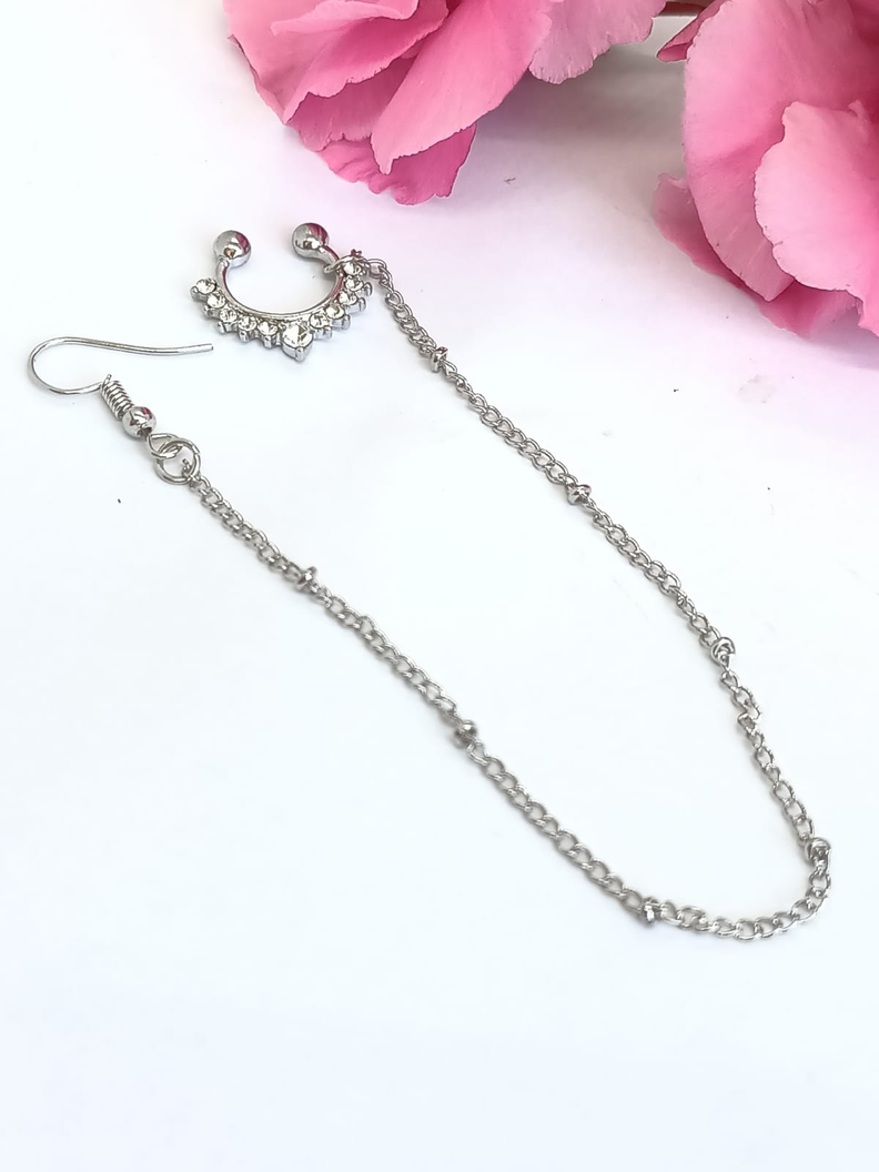 Aro fake septum Cadena India Piercing Nariz Sin Perforacion-4