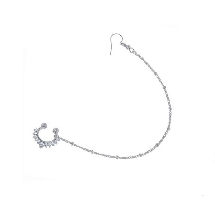 Aro fake septum Cadena India Piercing Nariz Sin Perforacion-0