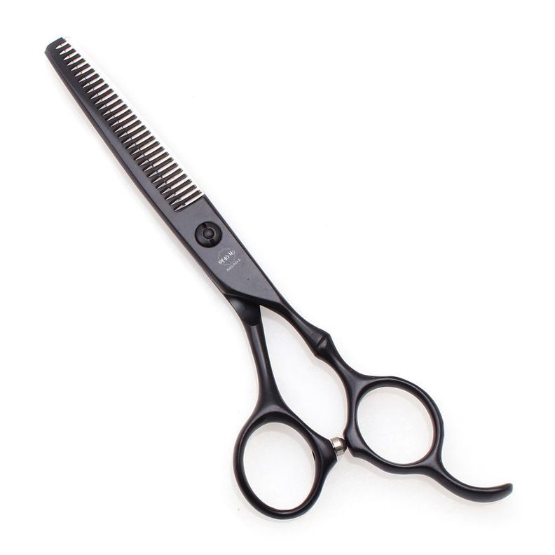 Set de Tijeras Profesionales de Peluquería 5.5 pulgadas Para Diestros color negro-2