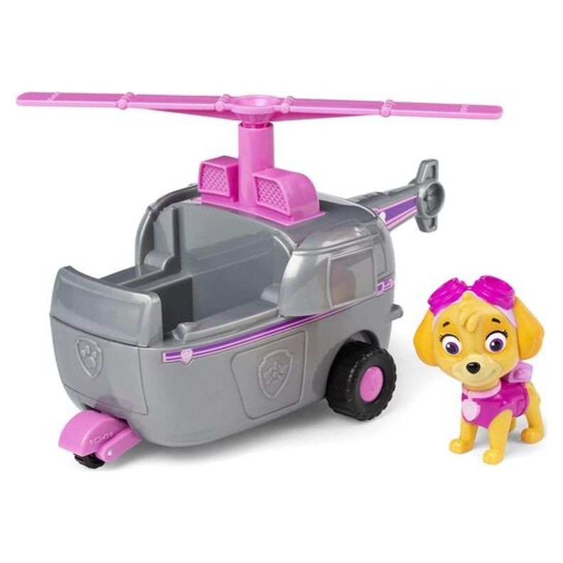 Juguete Skye Helicoptero Gris Friccion Paw Patrol-1