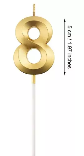 Velas De Cumpleaños Vela Decorativa Vela De Numero Vela 8 -1