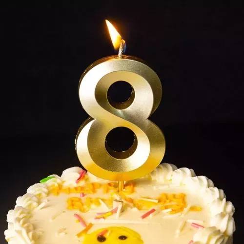 Velas De Cumpleaños Vela Decorativa Vela De Numero Vela 8 -3