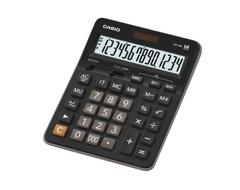 CALCULADORA GX-14 CASIO Negro