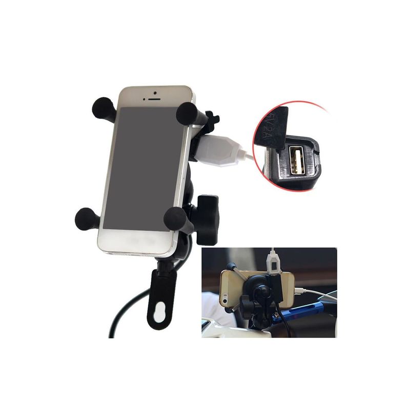 Soporte Celular Con Usb Para Scooter Eléctrico - Puntostore-2