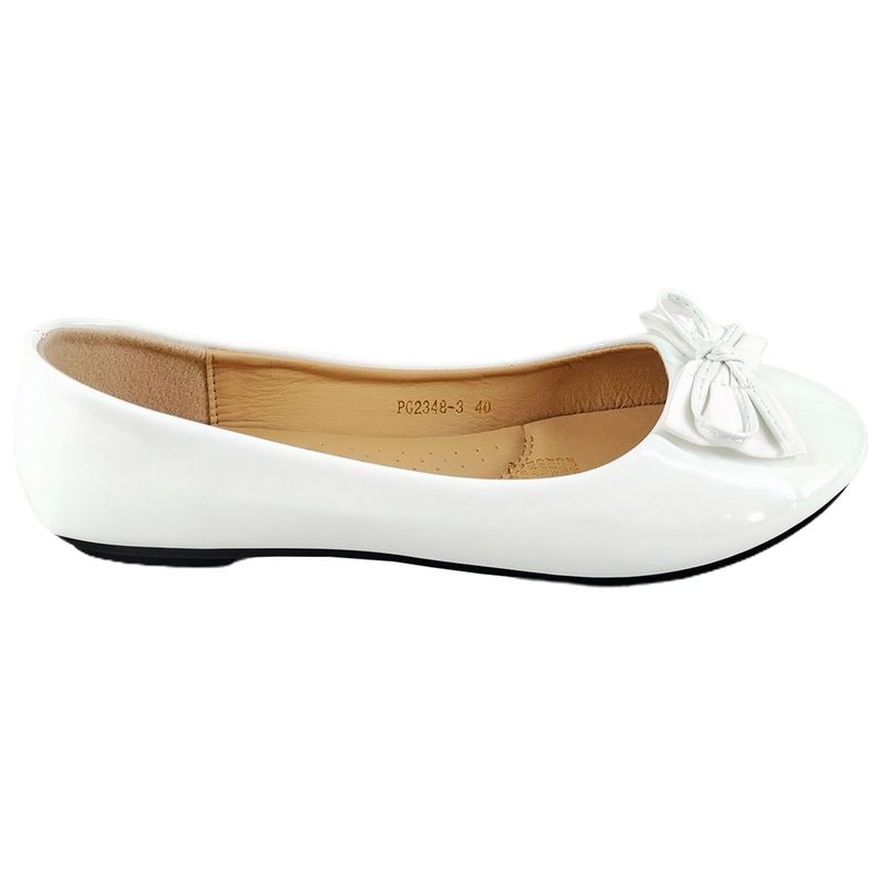 Zapatos de mujer Ballerinas 48 Blanco-1