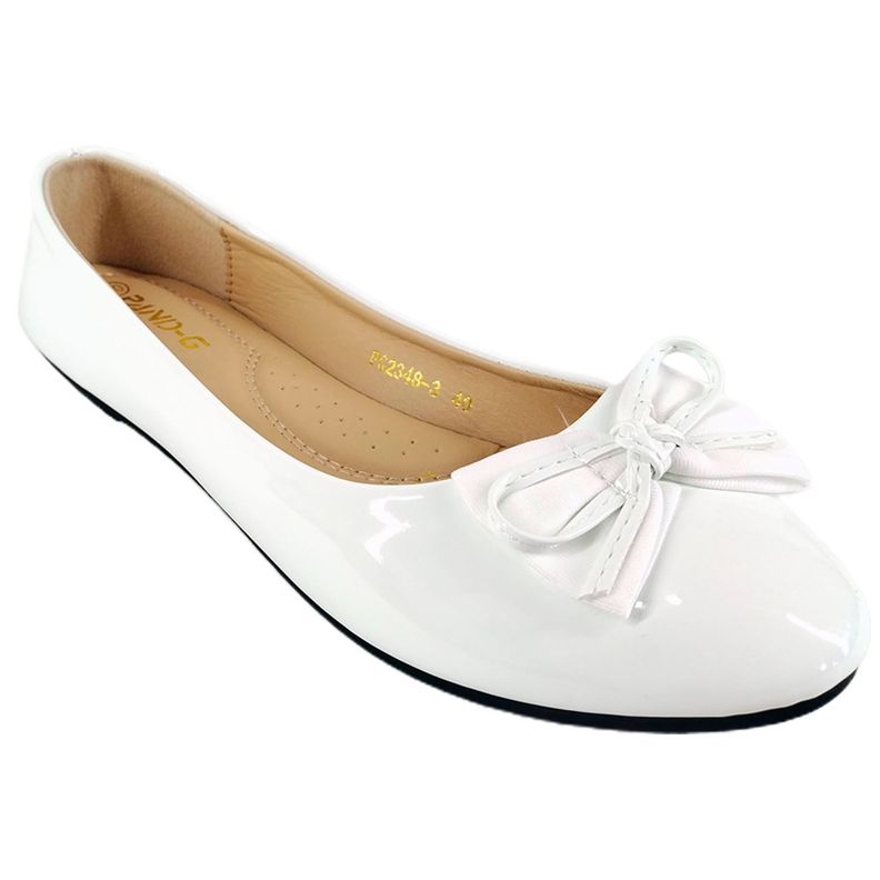 Zapatos de mujer Ballerinas 48 Blanco-2