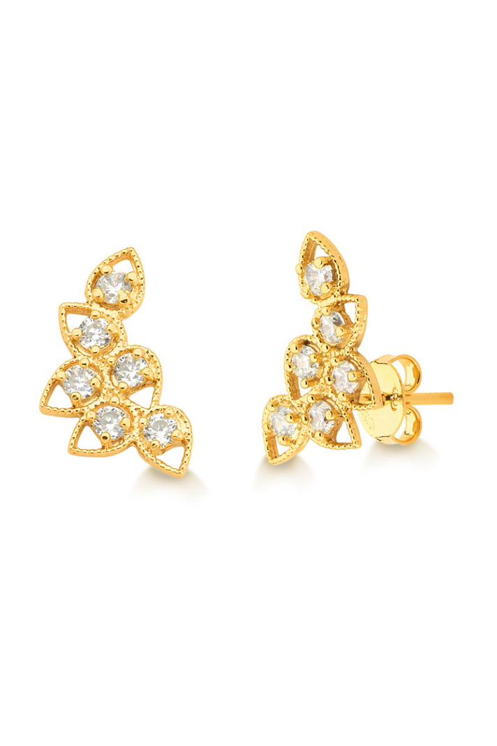 AROS MUJER ORO LAMINADO DALIA - DORADO-0