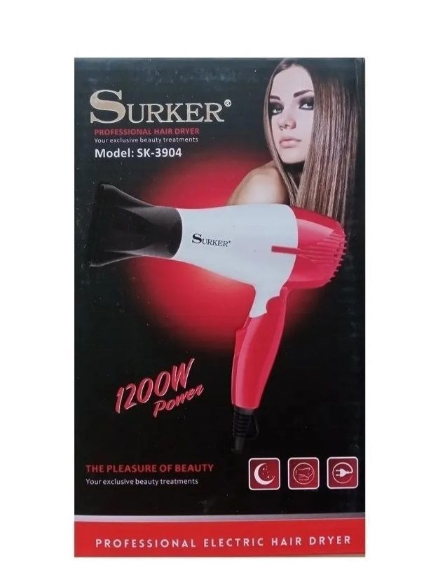 Secador Pelo Profesional Plegable 2 Velocidades 1200w 220v-3