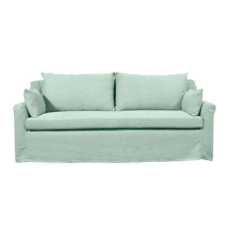 Sofa Lircay Lino Agua 3C Verde Esmeralda