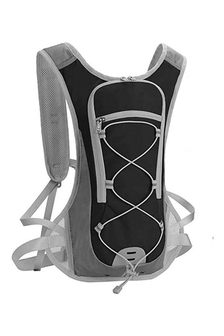 Mochila Camell Ciclismo Running + Bolsa Hidratación 2 Lts Negro-2