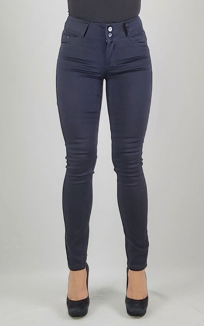 Pantalon gab tiro alto azul-0