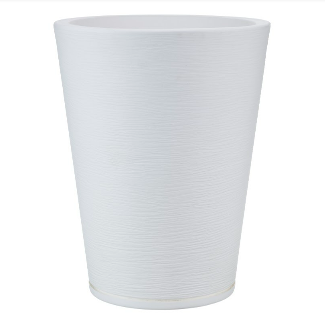 MACETERO FLORIDIS GENEBRA BLANCO 57CM CON PLATO-0