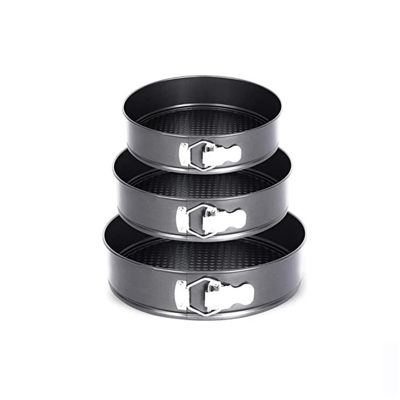 Set 3 Moldes Para Hornear Antiadherente 24 26 28cm -0