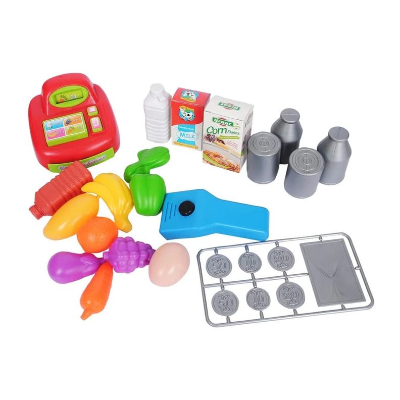 Juguete Set Supermercado 27 Piezas Con Luz Y Sonido Infantil-1