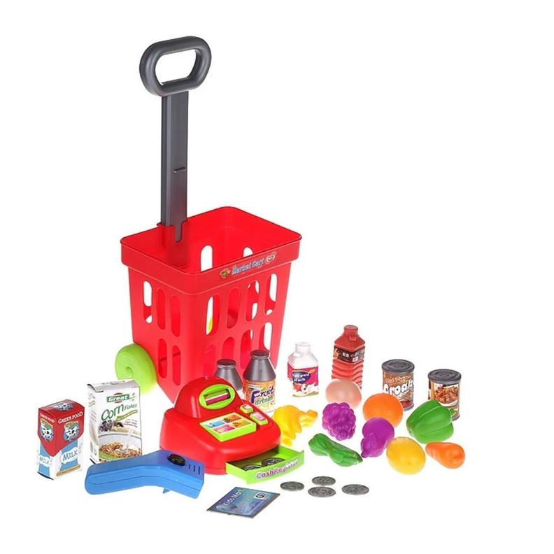 Juguete Set Supermercado 27 Piezas Con Luz Y Sonido Infantil-0