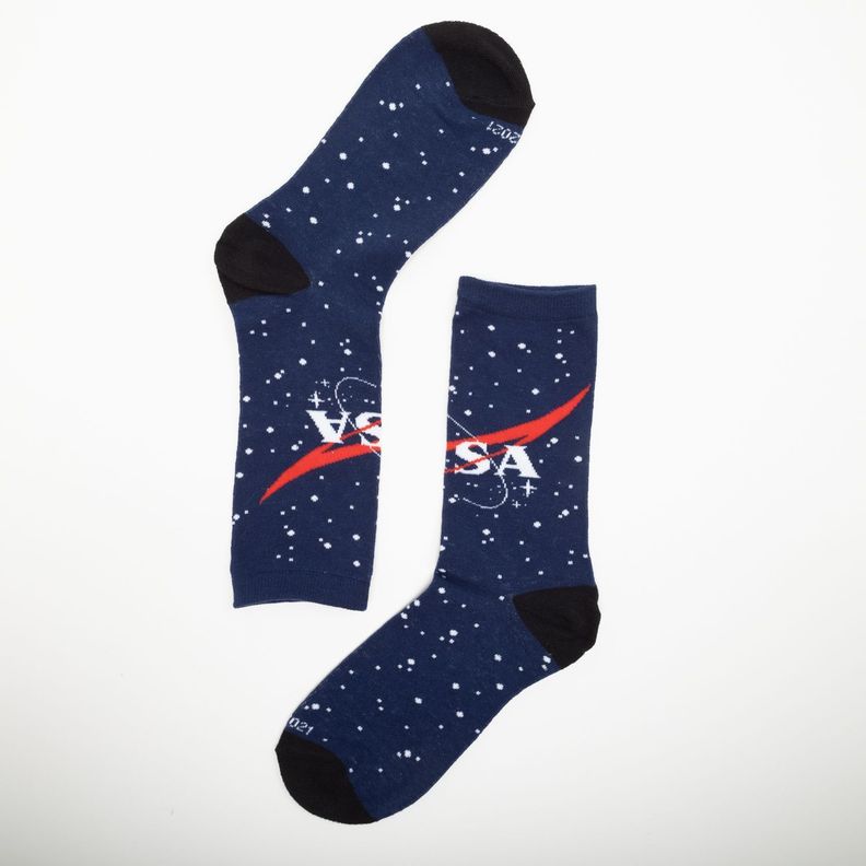 Pack Calcetin Hombre Logo Azul NASA-1