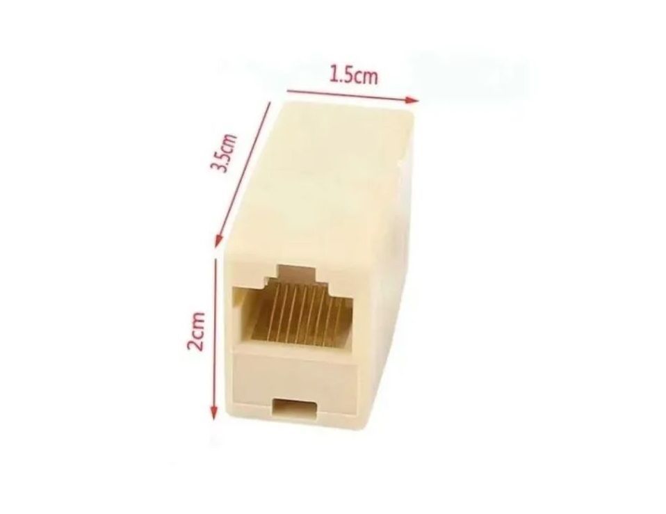 Adaptador Lan Rj45 Hembra Hembra Extension Cables Red-2