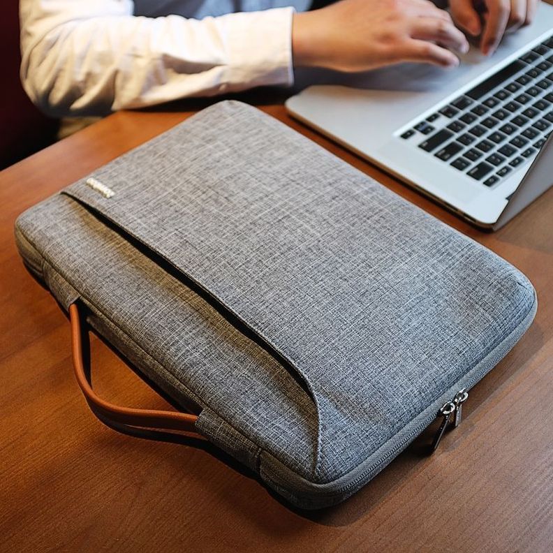 Tomtoc - Funda A22 Para Notebook Y Macbook De 13.5 - Gris-5