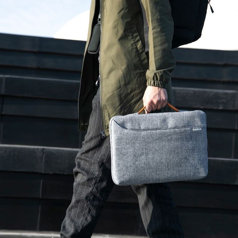 Tomtoc - Funda A22 Para Notebook Y Macbook De 13.5 - Gris-6