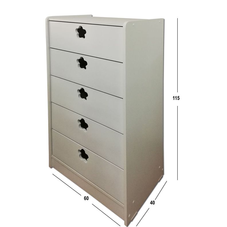 Cajonera 5 C Blanca Flor-2