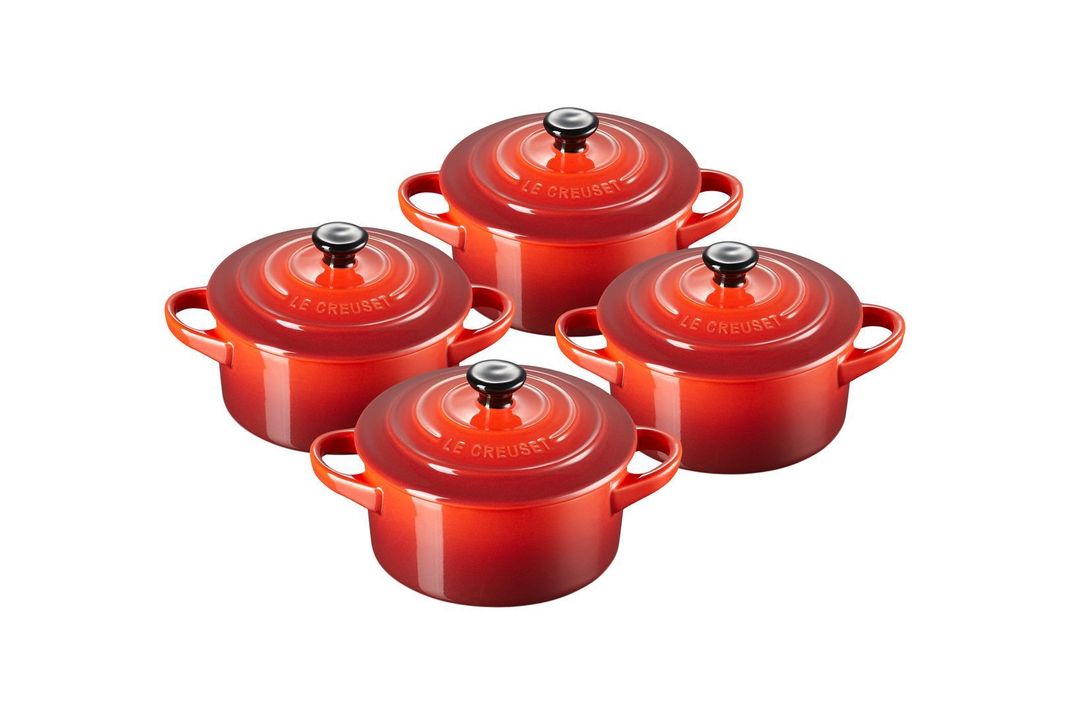 Set de 4 Mini Cocotte Redonda 10cm Cereza-0