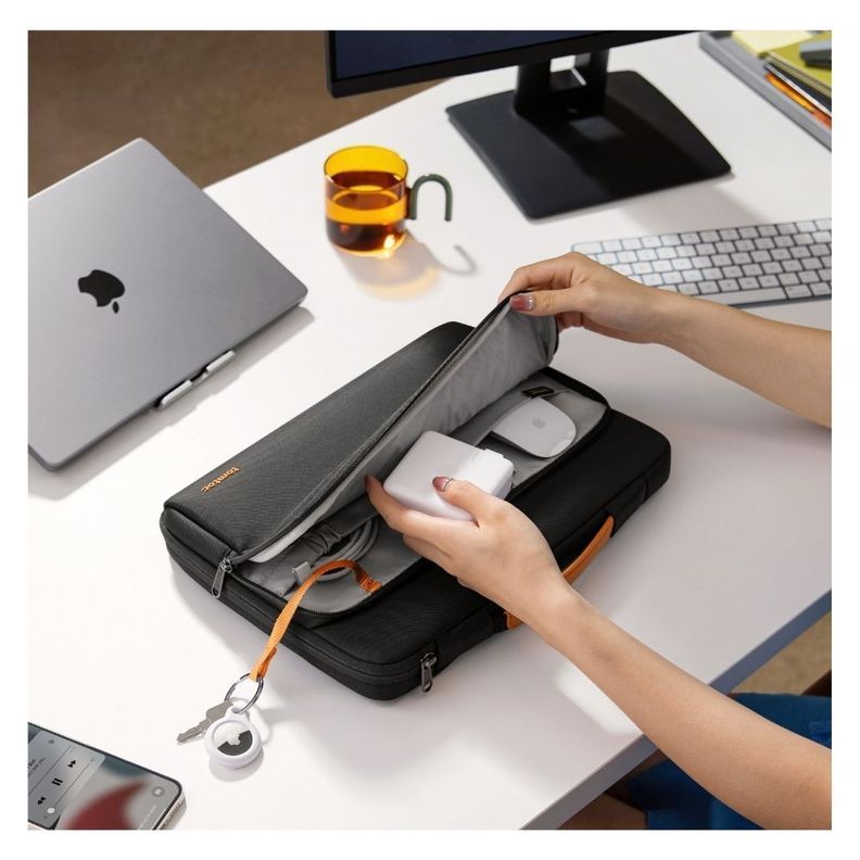 Tomtoc Maletín A14 para Notebook/Macbook de 14" - Negro-7
