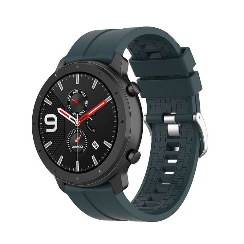 Correa Silicona Para Garmin Active / Amazfit GTR 2 / Verde Oscuro -0