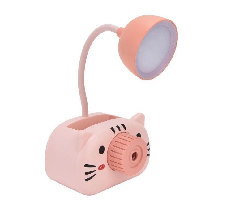 Lampara Sacapuntas Para Escritorio Led De Chanchito Kawaii-2