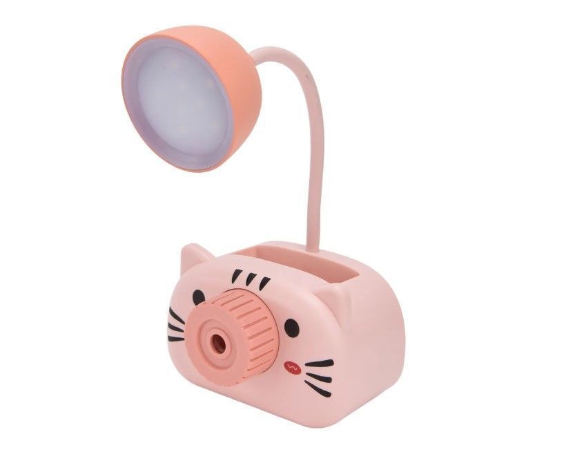 Lampara Sacapuntas Para Escritorio Led De Chanchito Kawaii-1